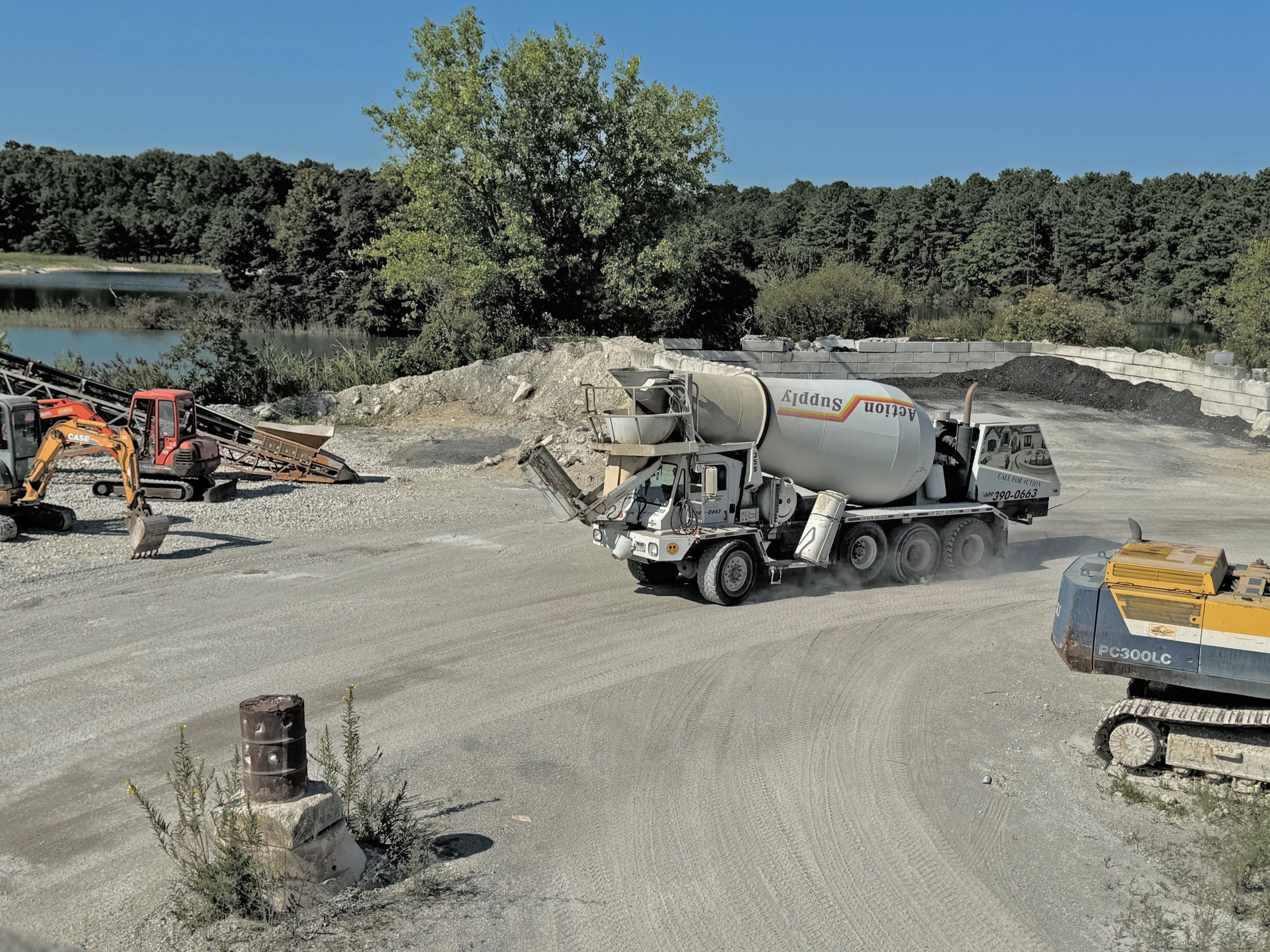 Action Supply can delivery ready mixed concrete