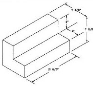 Action Supply 8 inch L block