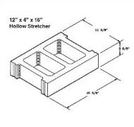 Action Supply 12 inch hollow half high